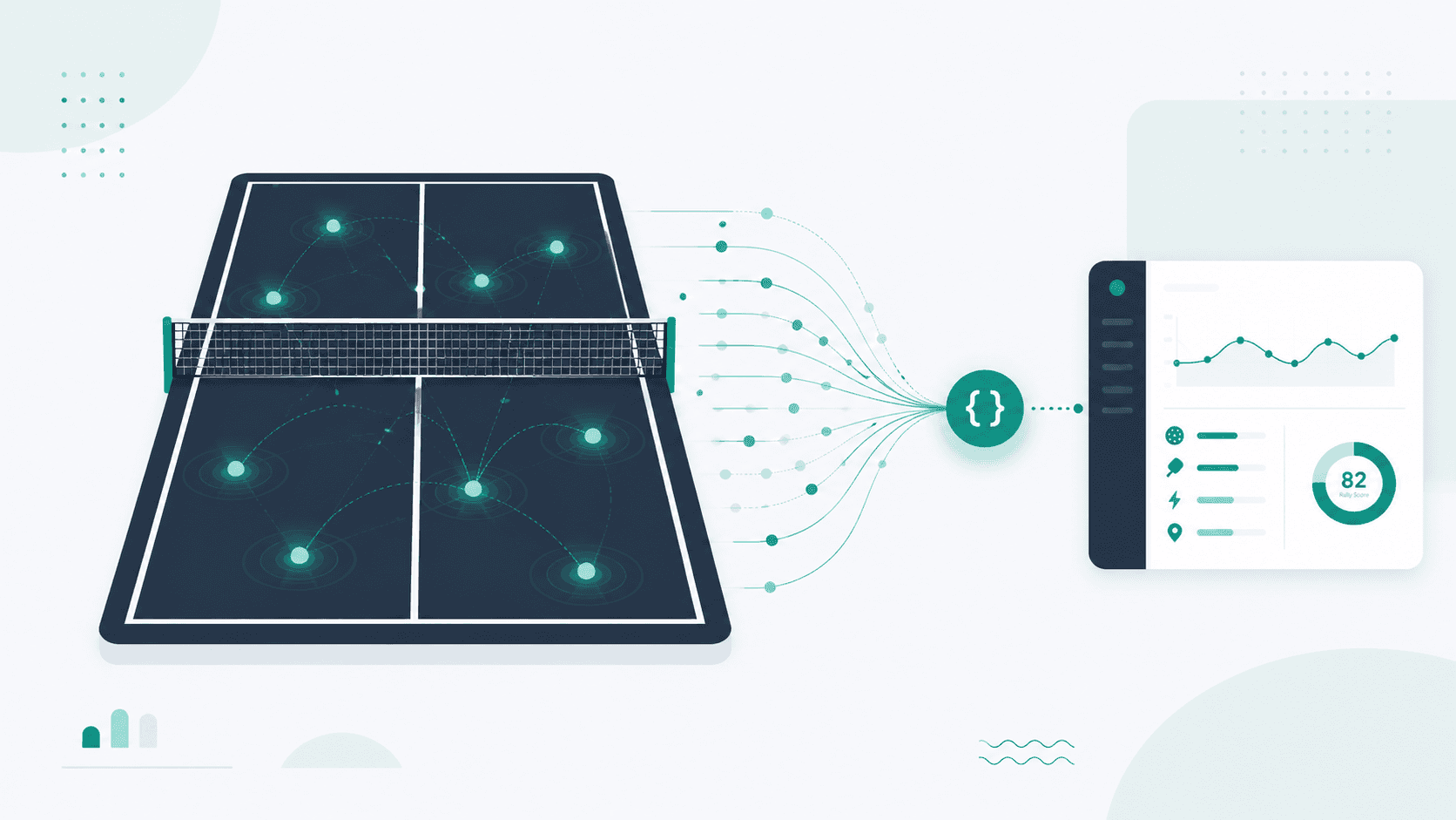 Live pickleball match data flowing from a court into REST and WebSocket applications